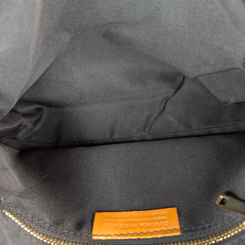 Divina Firenze Black Pebbled Italian Leather Shoulder Crossbody Bag Gold Hardare - Picture 7 of 8